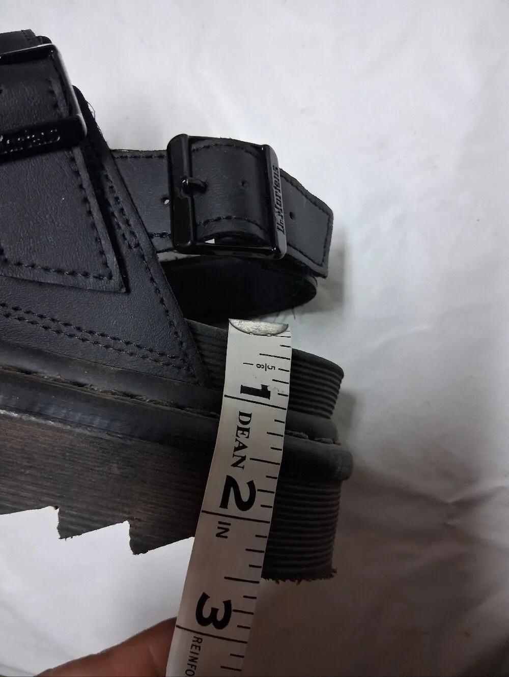 Dr. Martens Voss Women's Black Platform Strap Sandals Size 7 Preowned